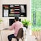 Adiroffice Black, MDF Wood, 11.8 in W, 23.9 in L, 39.3 in D ADI500-36-BLK-MK - alternate 2